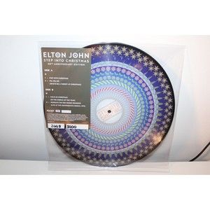 Elton John Step Into Christmas 12” Zoetrope Vinyl LP LE 3000